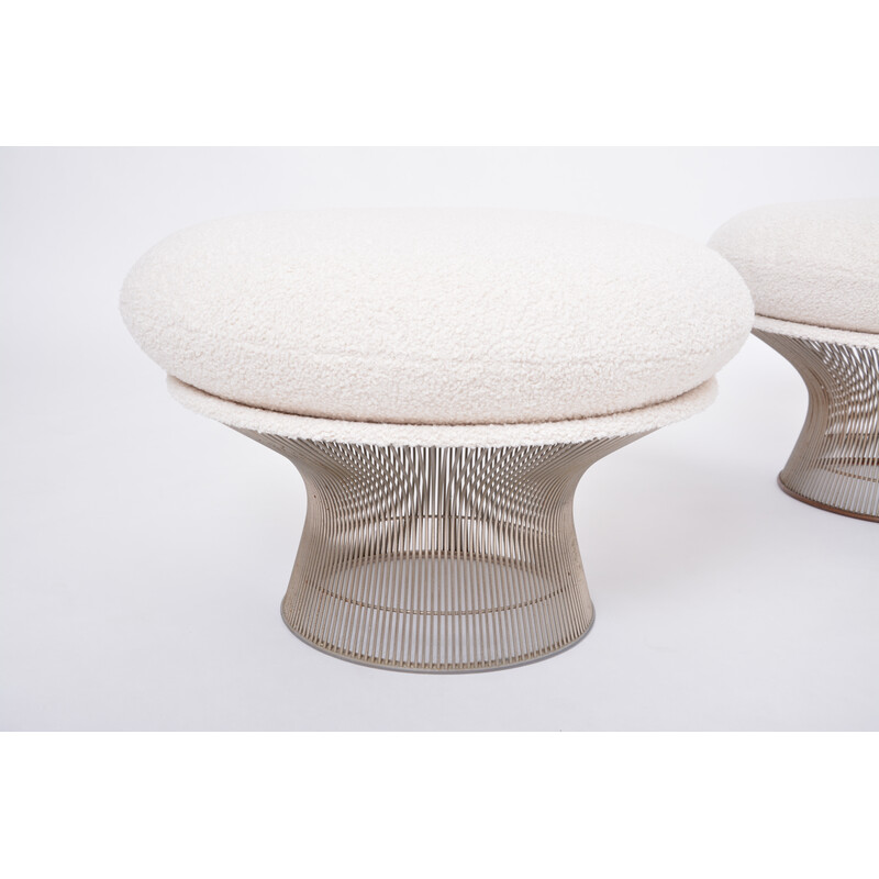 Pair of vintage poufs by Warren Platner for Knoll, 1966