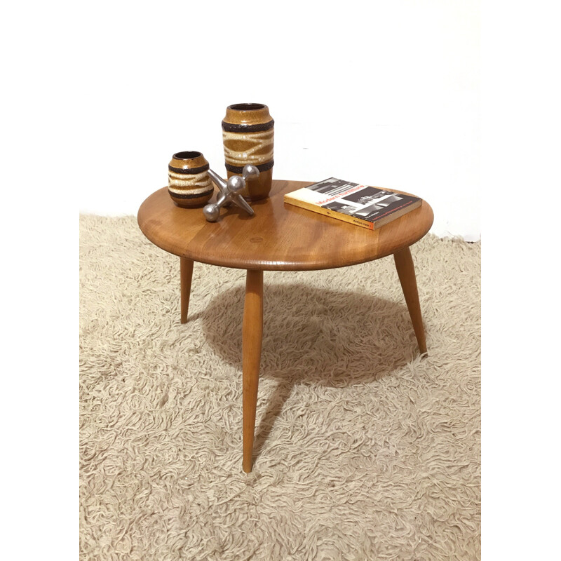 Original Ercol pebble table by Luciano Ercolani - 1960s