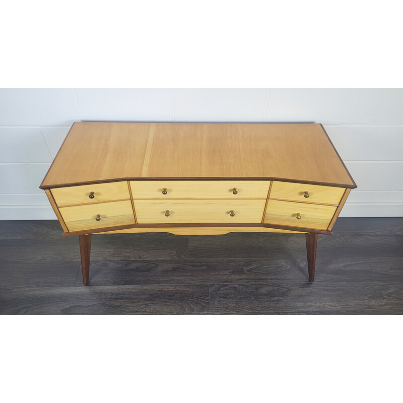 Vintage teak and wood chest of drawers by Alfred Cox for Ac Furniture, 1950