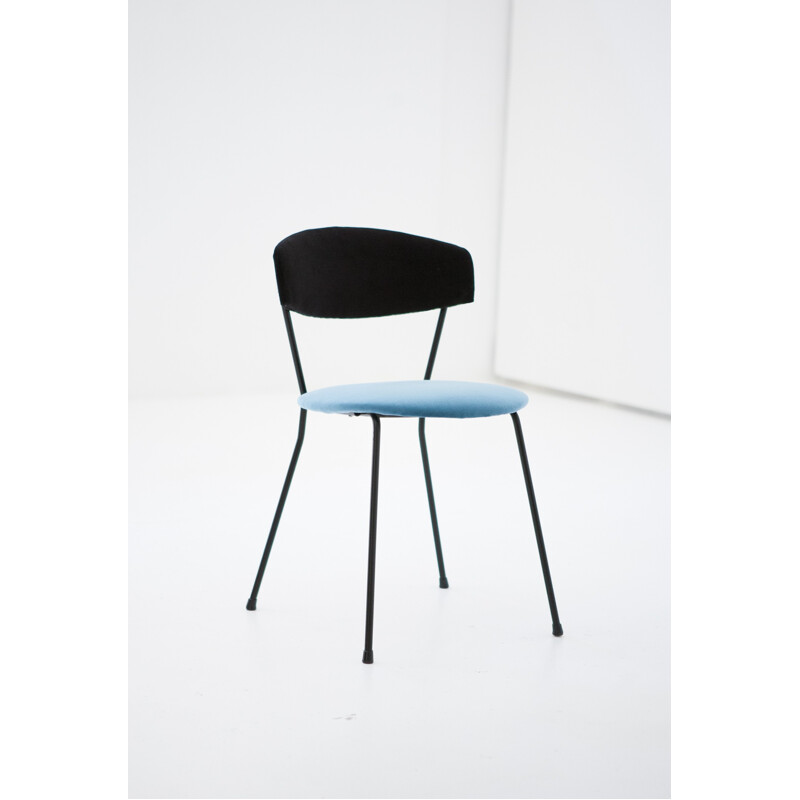 Ensemble de 6 chaises CN1 en velours par V. Chiaia et M. Napolitano pour Arflex - 1950