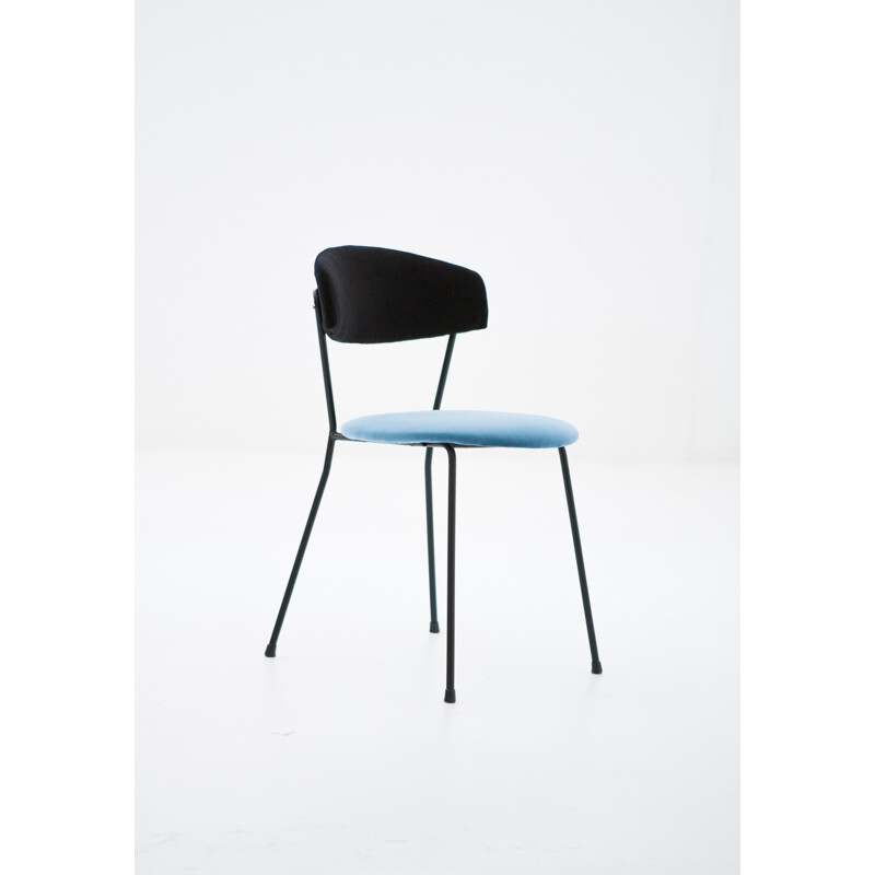 Ensemble de 6 chaises CN1 en velours par V. Chiaia et M. Napolitano pour Arflex - 1950