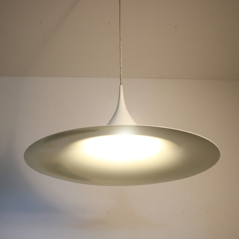 Vintage "Semi" pendant lamp in lacquered metal by Claus Bonderup and Torsten Thorup for Fog & Morup, Denmark 1960