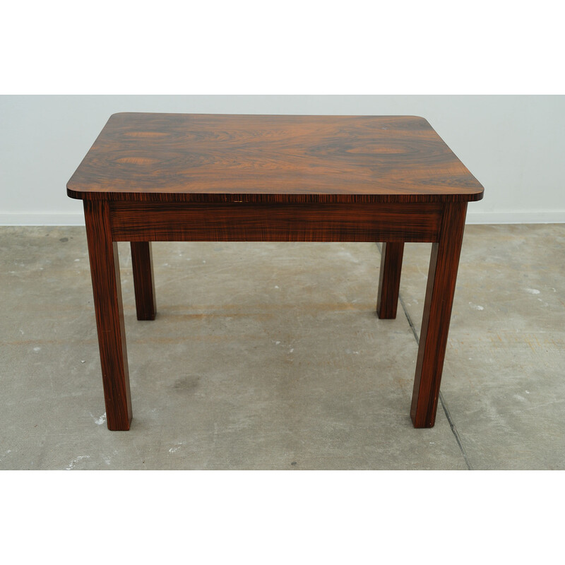 Vintage walnut table for Ton, Czechoslovakia 1950