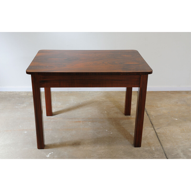 Vintage walnut table for Ton, Czechoslovakia 1950