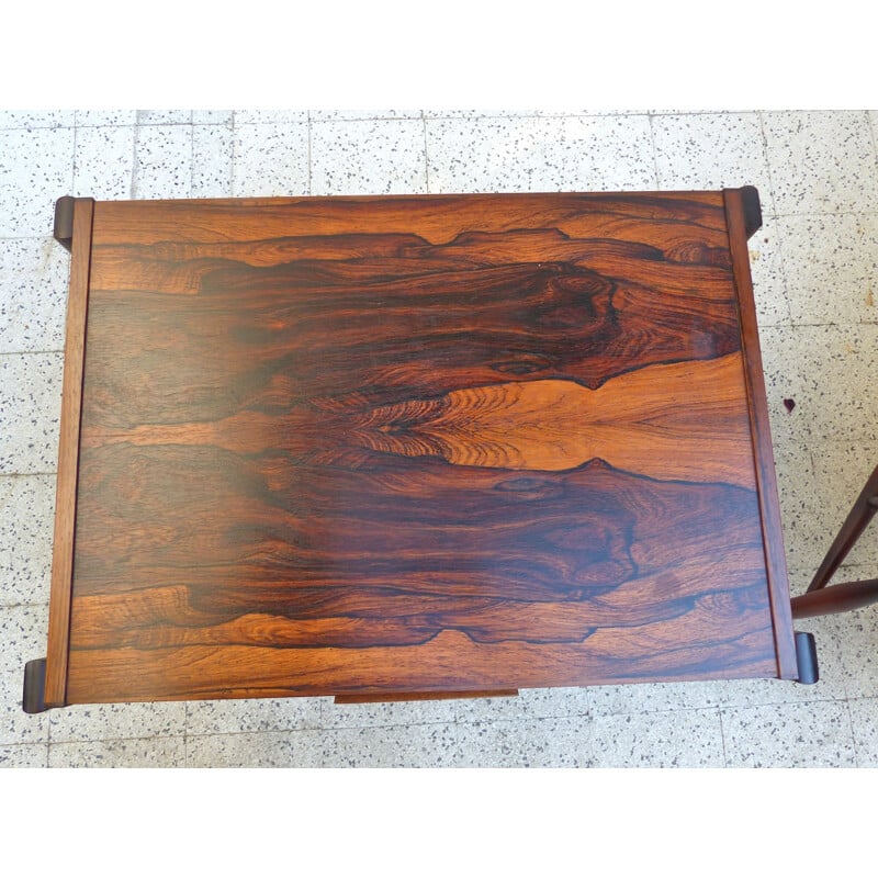 Scandinavian coffee table in Brazilian rosewood - 1970s