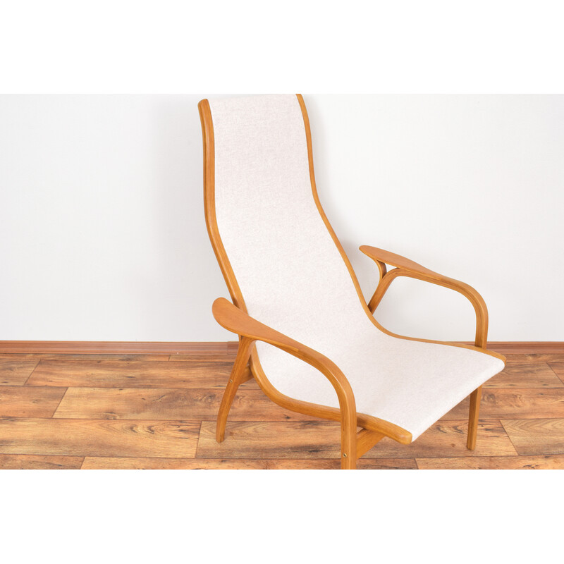 Vintage Lamino oak easy chair by Yngve Ekström for Swedese, Sweden 1950