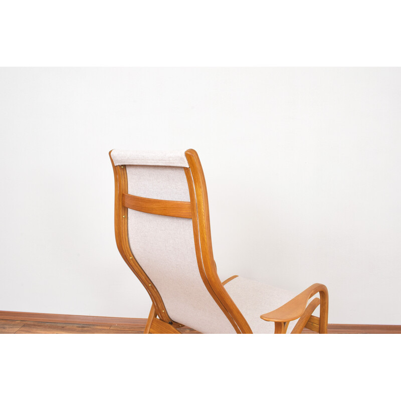 Vintage Lamino oak easy chair by Yngve Ekström for Swedese, Sweden 1950