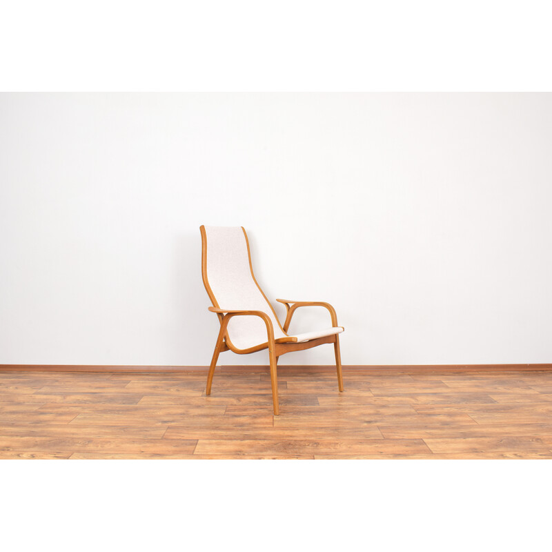 Vintage Lamino oak easy chair by Yngve Ekström for Swedese, Sweden 1950