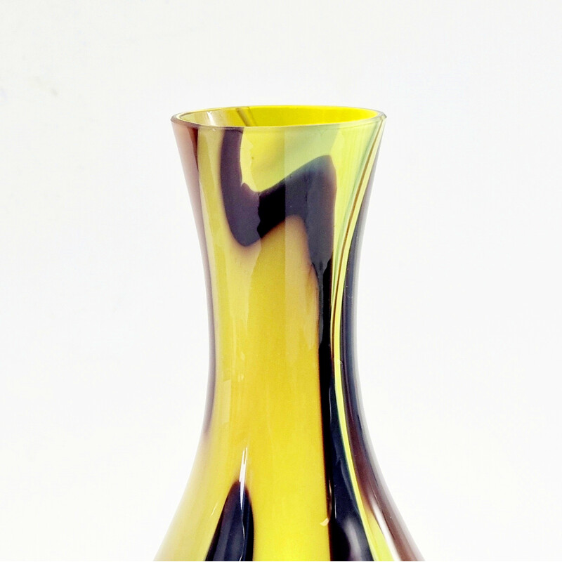 Vase aus marmoriertem Muranoglas von Carlo Moretti, Italien 1970