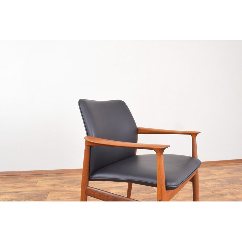 Vintage teak armchair by Grete Jalk for Glostrup, Denmark 1960