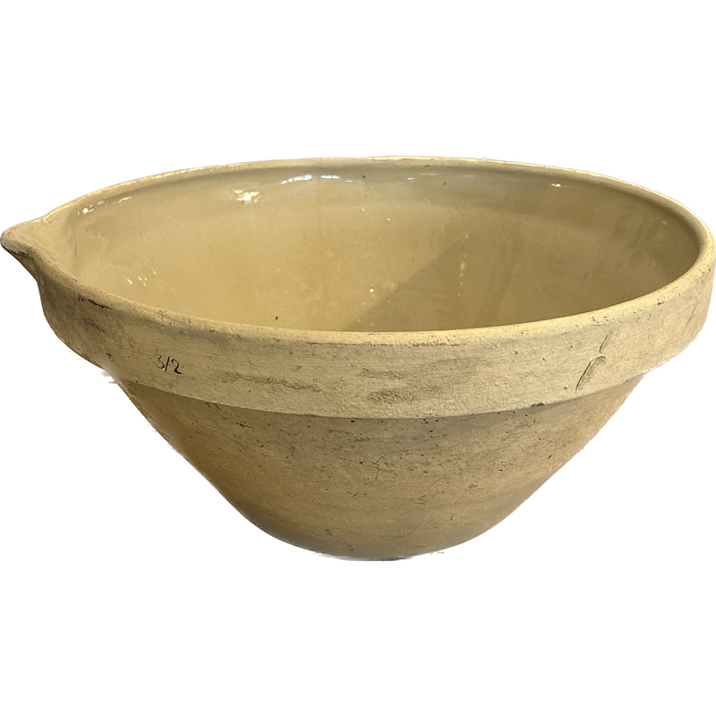 Vintage terracotta Tian bowl, France
