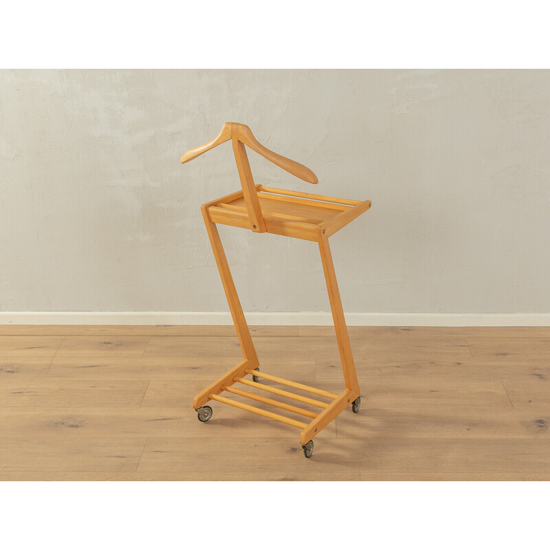 Vintage beechwood valet stand, Germany 1950