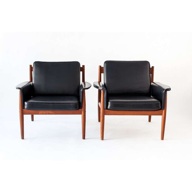 Pair of armchairs by Grete Jalk for France & Son - 1960s