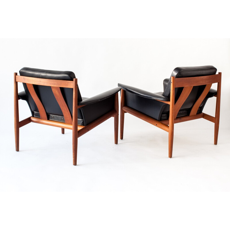 Pair of armchairs by Grete Jalk for France & Son - 1960s