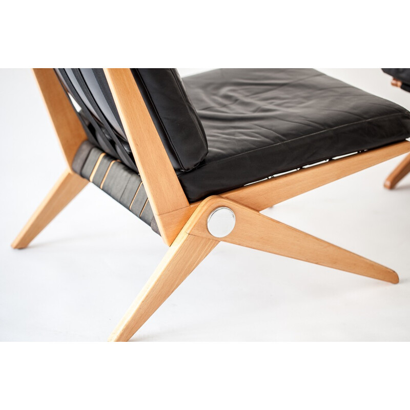 Paire de chauffeuses modèle 92 de Pierre Jeanneret pour Knoll International - 1950