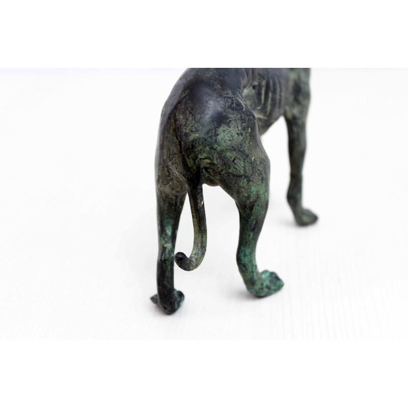 Vintage Art Deco greyhound in bronze, 1950