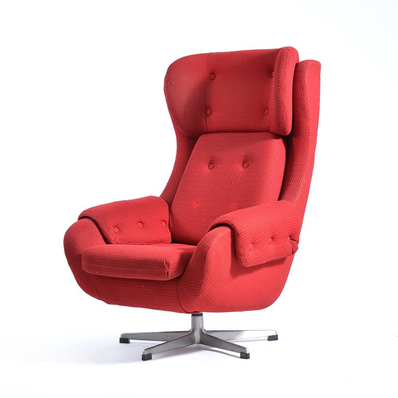 Swivel Wing chair from Czechoslovakia - 1960s