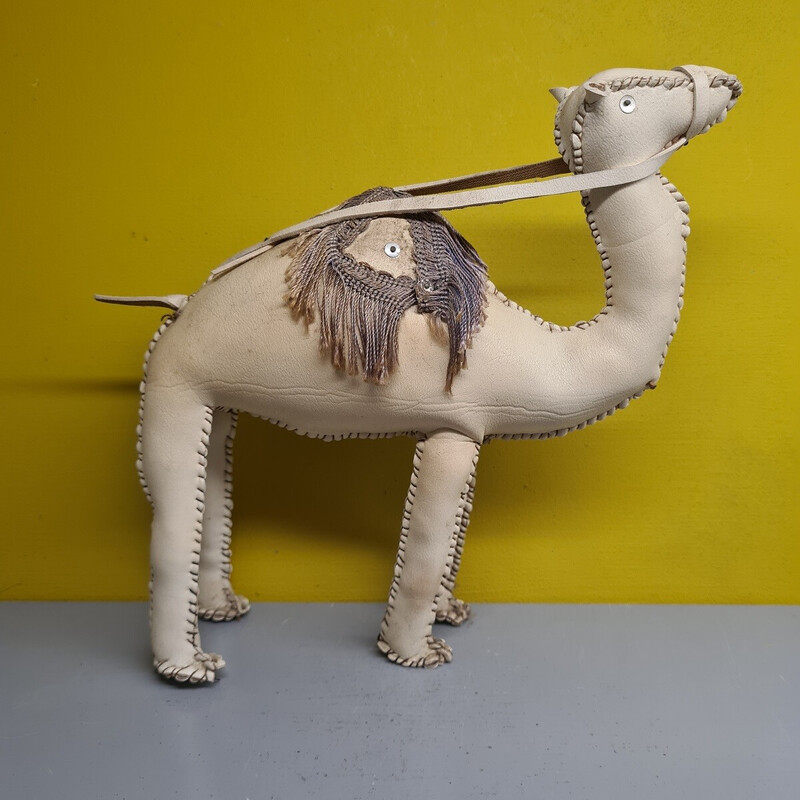 Vintage camel leather toy, Africa 1960