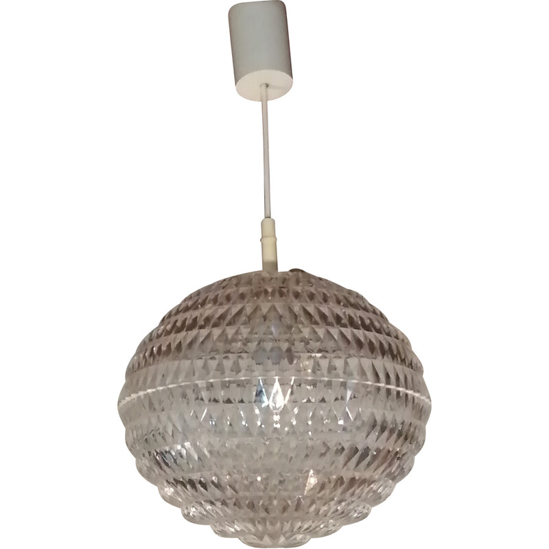 Vintage Diamond pendant lamp by Aloys Gangkofner for Erco, 1970