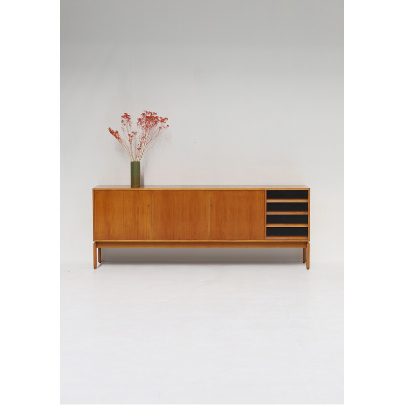 Vintage wooden sideboard by Van den Berghe Pauvers Gent, Belgium 1960