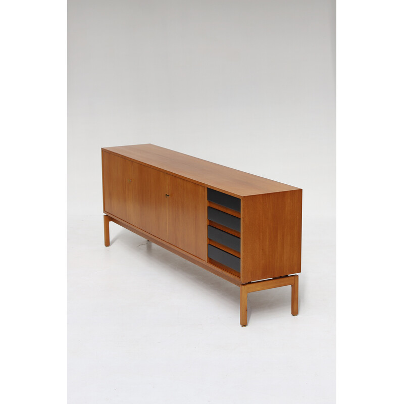 Vintage wooden sideboard by Van den Berghe Pauvers Gent, Belgium 1960