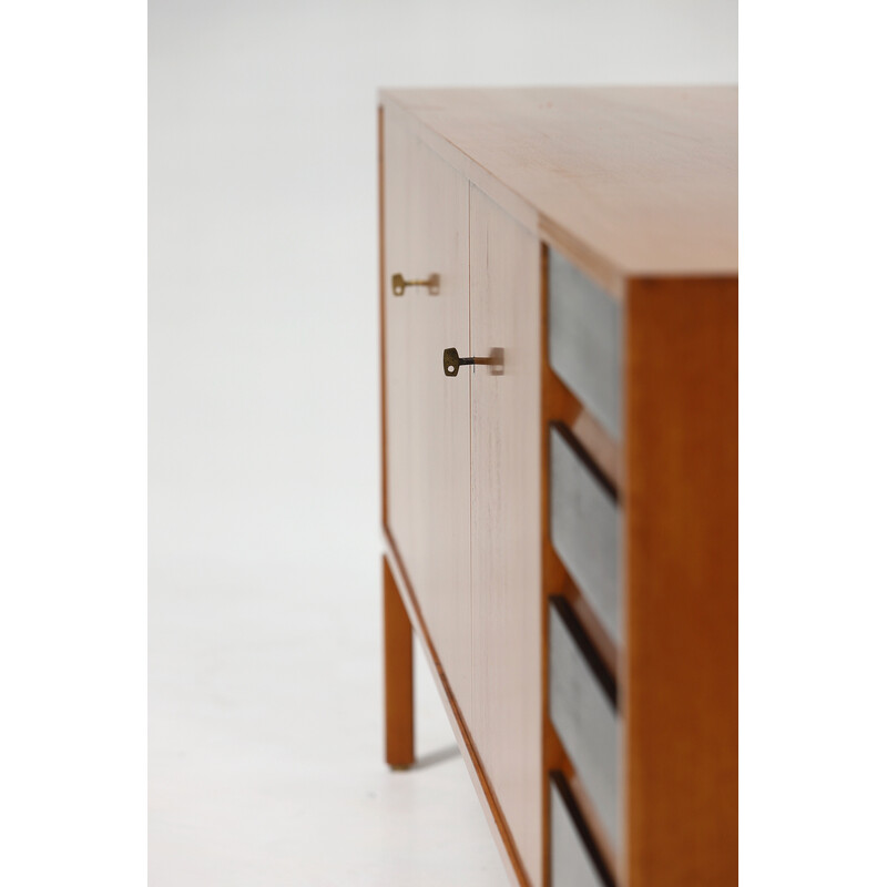 Vintage wooden sideboard by Van den Berghe Pauvers Gent, Belgium 1960