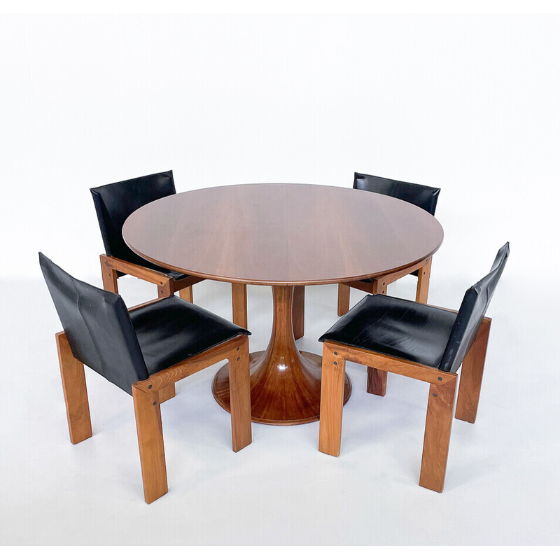 Table vintage "Clessidra" par Luigi Massoni pour Mobilia Manufacture, 1960