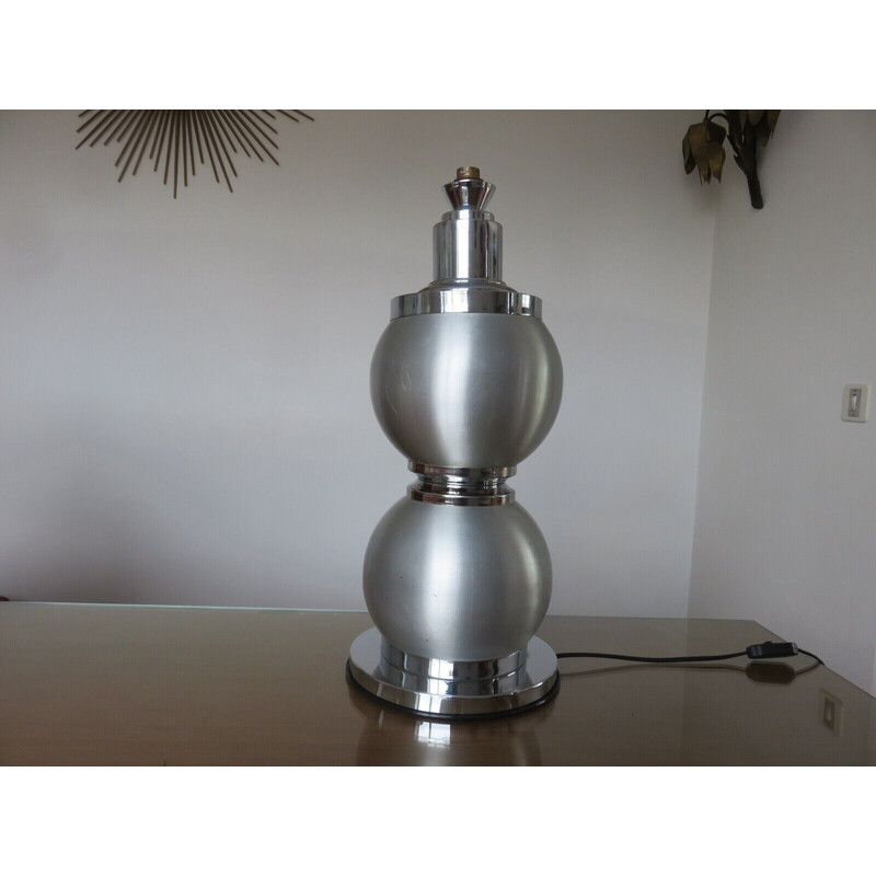 Lampe vintage en chrome de Pierre Disderot, France 1970