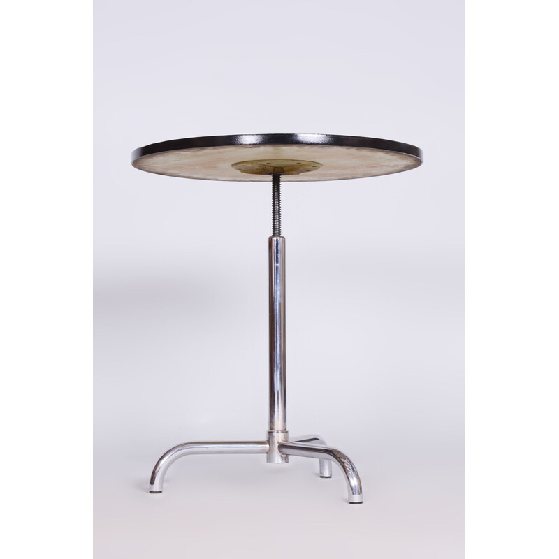 Vintage chrome coffee table for Hynek Gottwald, Czechoslovakia 1930