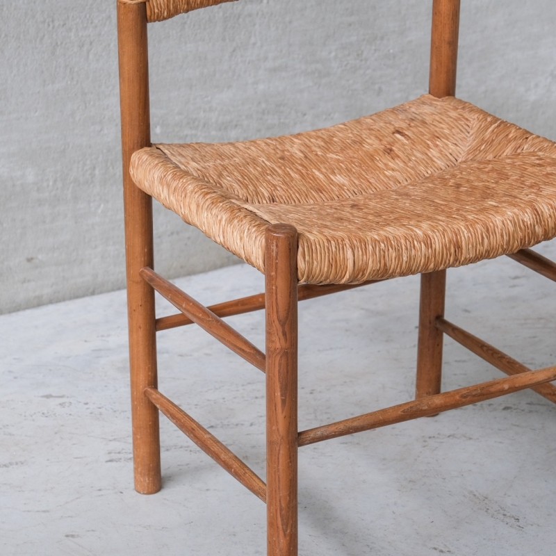 Set of 4 vintage chairs by Charlotte Perriand for Robert Sentou, France 1870