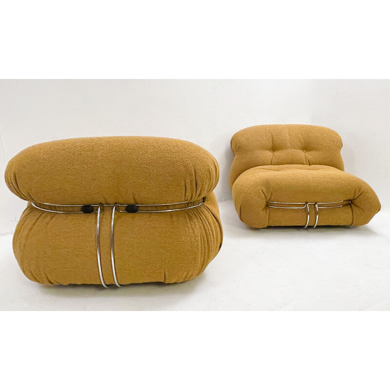 Pair of "Soriana" vintage armchairs by Afra and Tobia Scarpa for Cassina, 2022