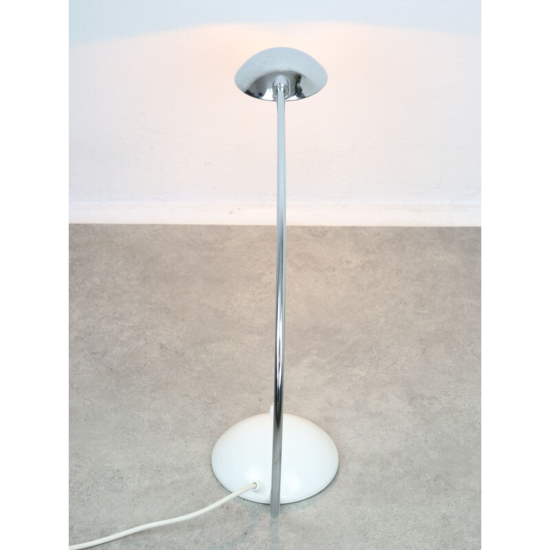Lampe de table vintage chromée pour Meblo, 1980
