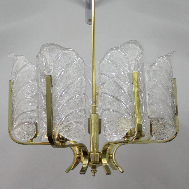 Orrefors glass pendant lamp by Carl Fagerlund - 1960s