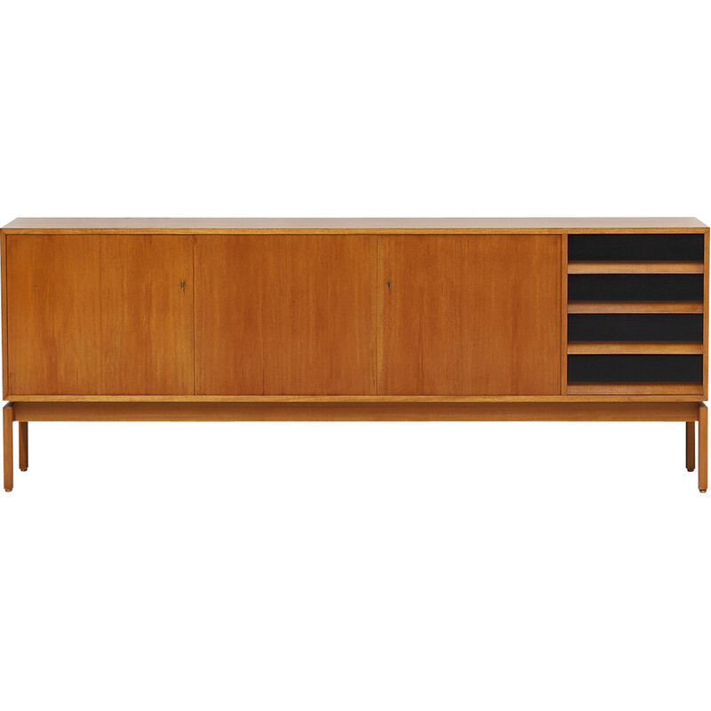 Vintage wooden sideboard by Van den Berghe Pauvers Gent, Belgium 1960