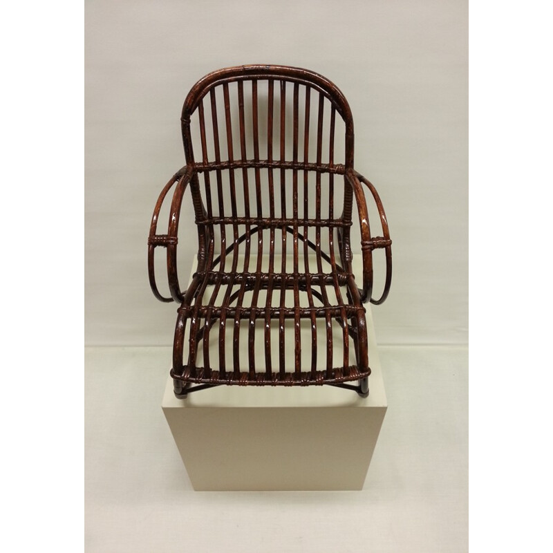 Rohé Noordwolde children's rattan chair - 1960s