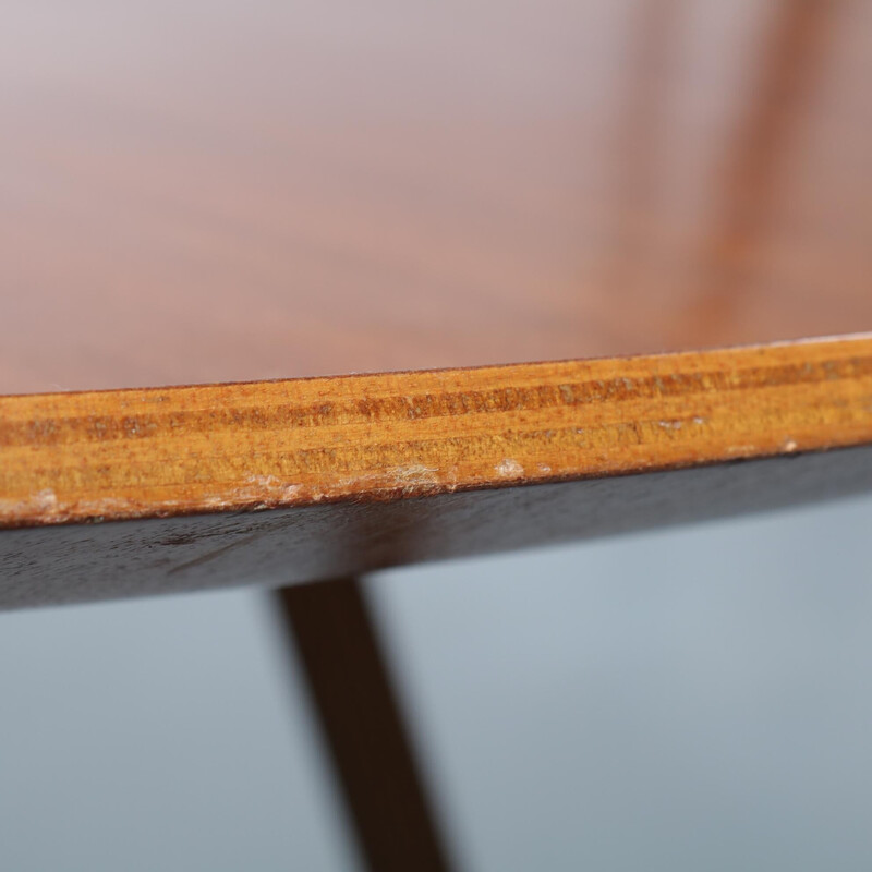 Table basse vintage en contreplaqué de teck par Cor Alons pour De Boer Gouda, Pays-Bas 1950