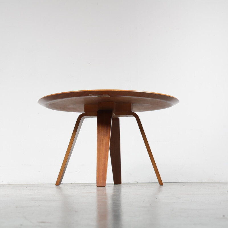 Vintage teak plywood coffee table by Cor Alons for De Boer Gouda, Netherlands 1950