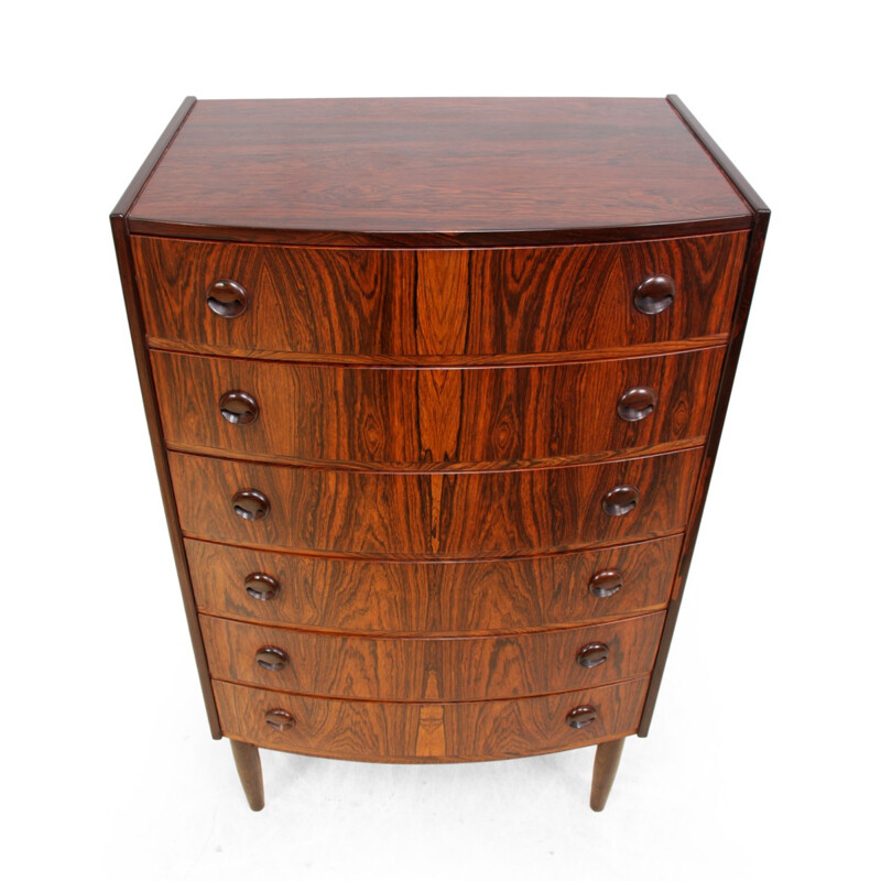 Mid Century Danish 6-drawers chest of drawers in rosewood - 1960s