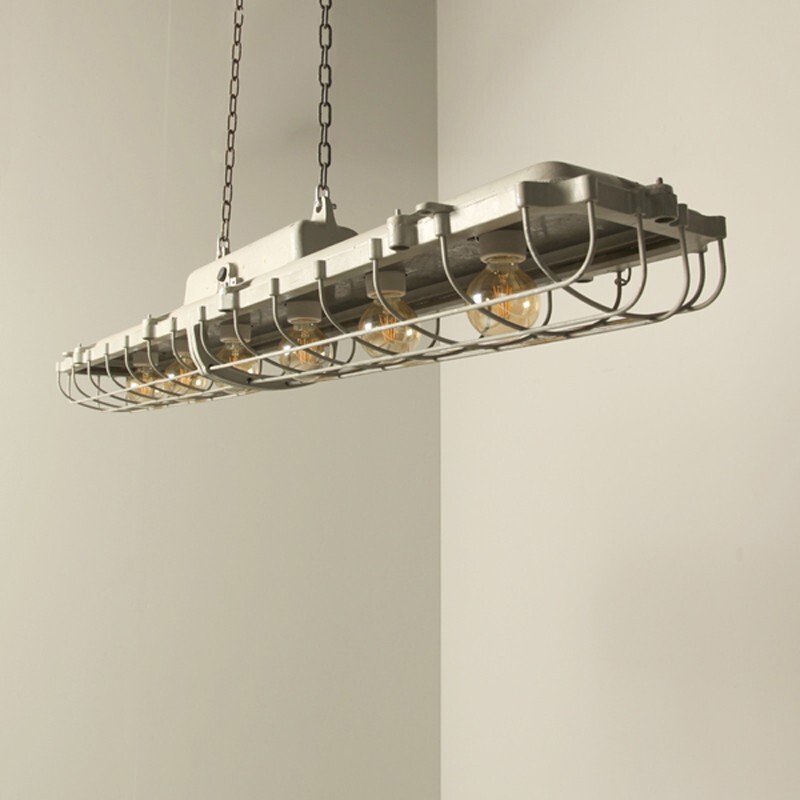 Vintage industrial German pendant light