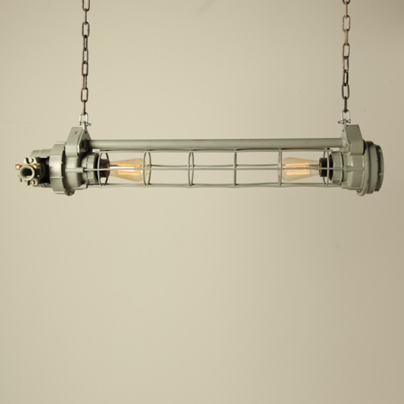 Vintage industrial russian pendant light