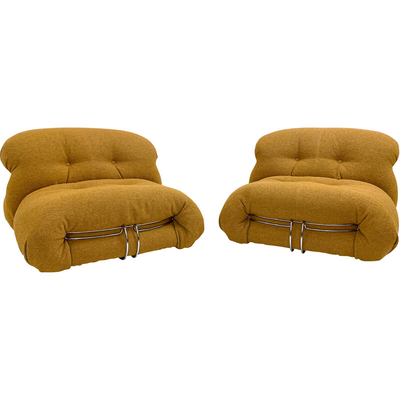Paar "Soriana" vintage fauteuils van Afra en Tobia Scarpa voor Cassina, 2022