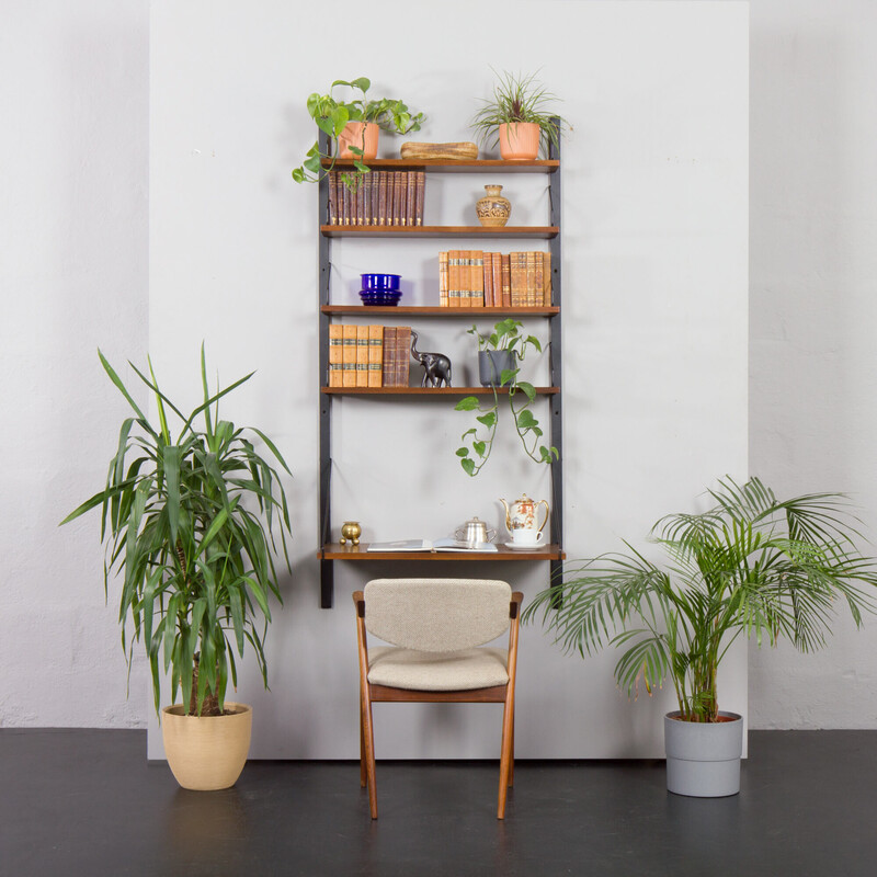 Vintage mahogany bookcase by P. Cadovius for Cado, Denmark 1960