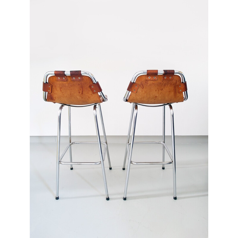 Pair of Les Arcs bar stools - 1960s