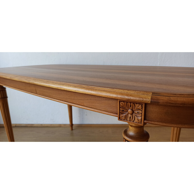 Vintage oval wooden table, Sweden