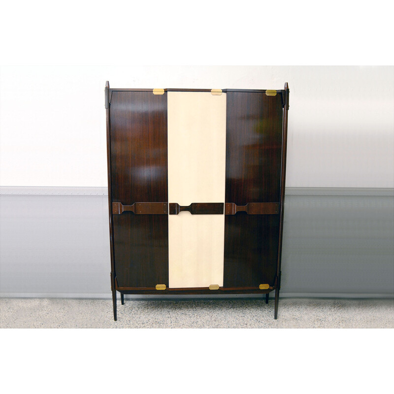 Vintage rosewood cabinet by Gianfranco Frattini for Mobil Cantù, 1950