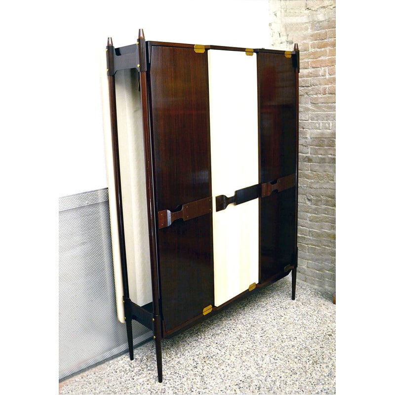 Armoire vintage en palissandre par Gianfranco Frattini pour Mobil Cantù, 1950