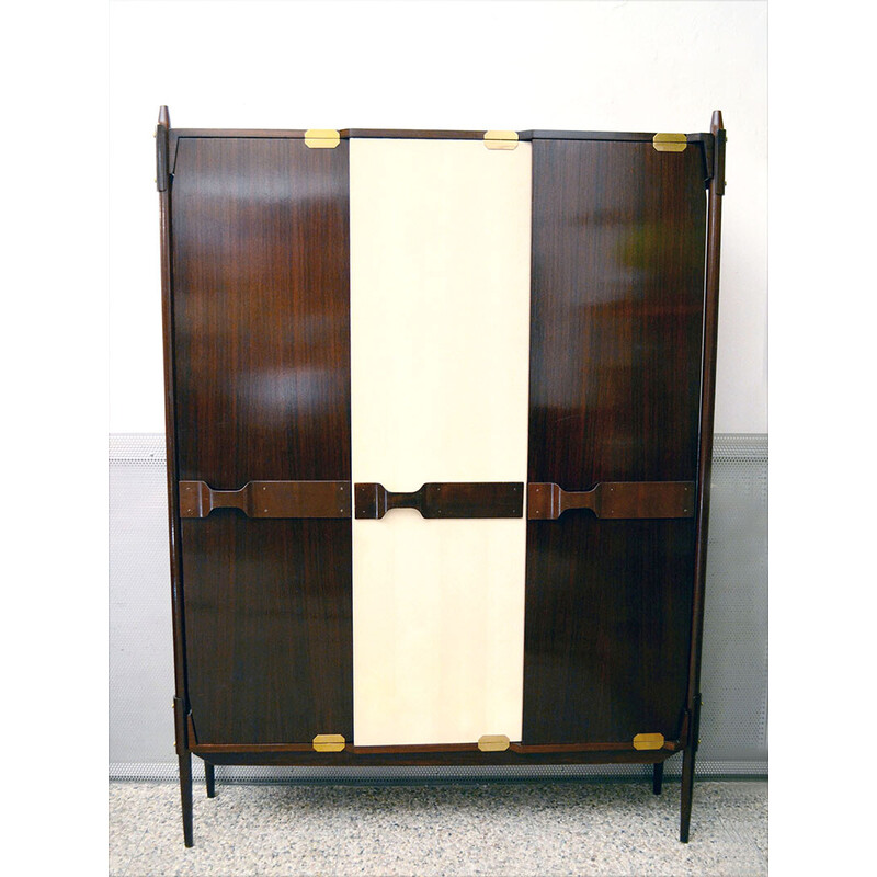 Vintage rosewood cabinet by Gianfranco Frattini for Mobil Cantù, 1950