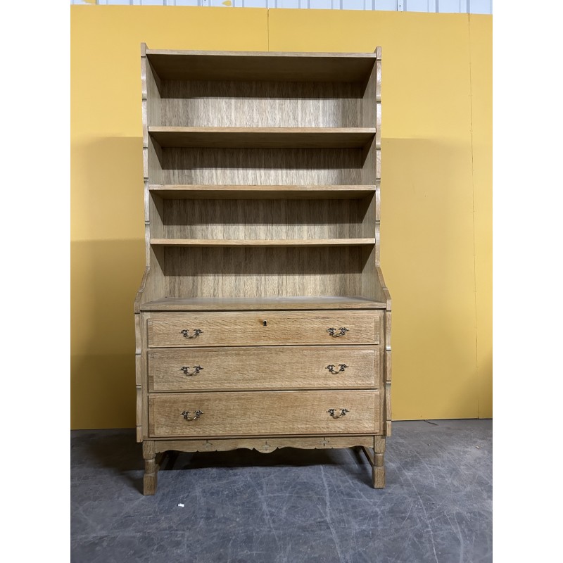 Vintage oak bookcase, 1960