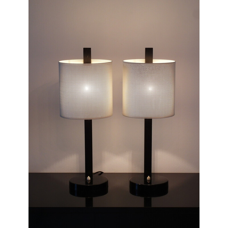 Pair of French mid-century modern table lamp - 1950s