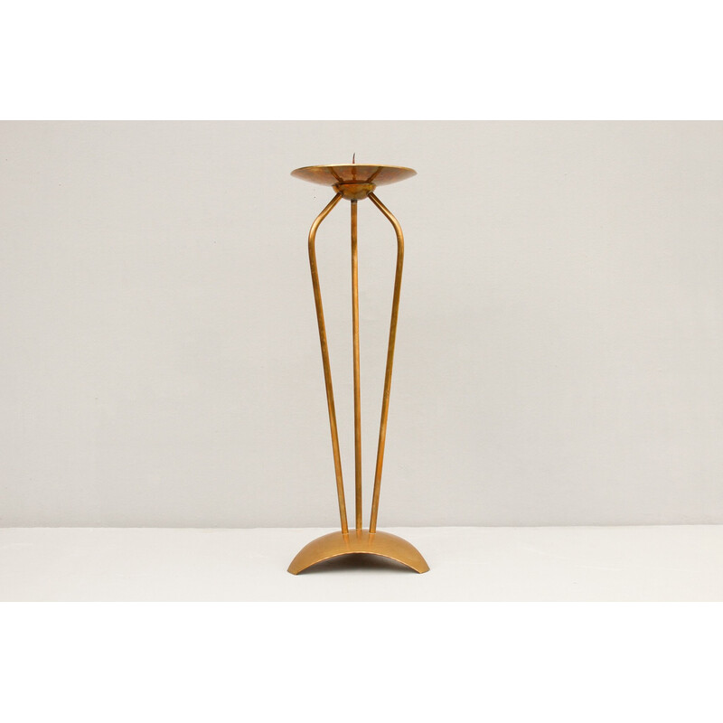 Vintage brass candlestick by Alfred Schäffer, Germany 1940